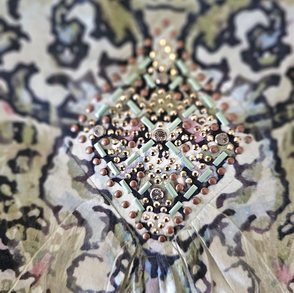 One World long sleeve Floral Watercolor Top 3X like new - Picture 2 of 5